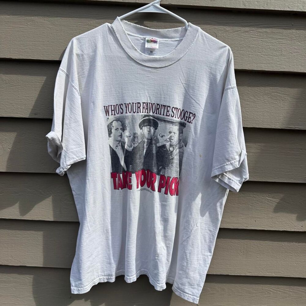 Fruit-of-the-loom Men's White and Grey T-shirt